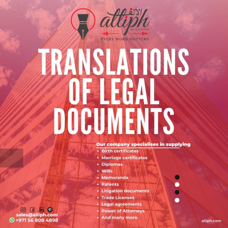 Official Legal Translation Services in Dubai Official Document Translation Services