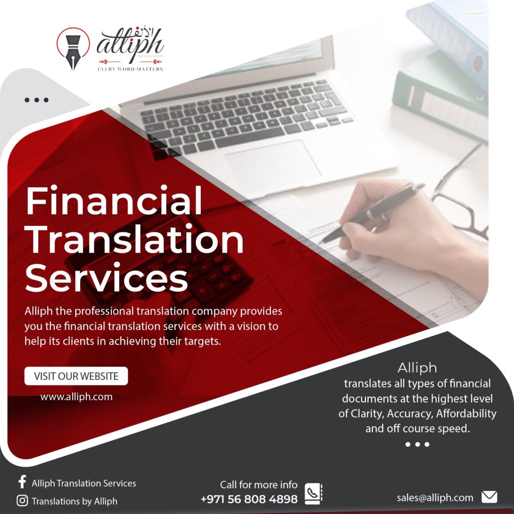 Financial Translation Services Ensure precision and integrity with our Financial Translation Services in Dubai. Our expert translators deliver accurate results. Contact us now for a quote!