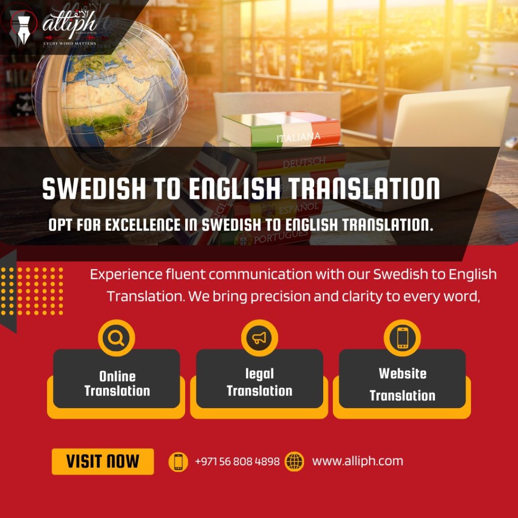 With our adept team and a strong commitment to quality, we stand ready to assist you in navigating the complexities of Swedish to English translation. Embrace the world confidently with Alliph as your language partner.