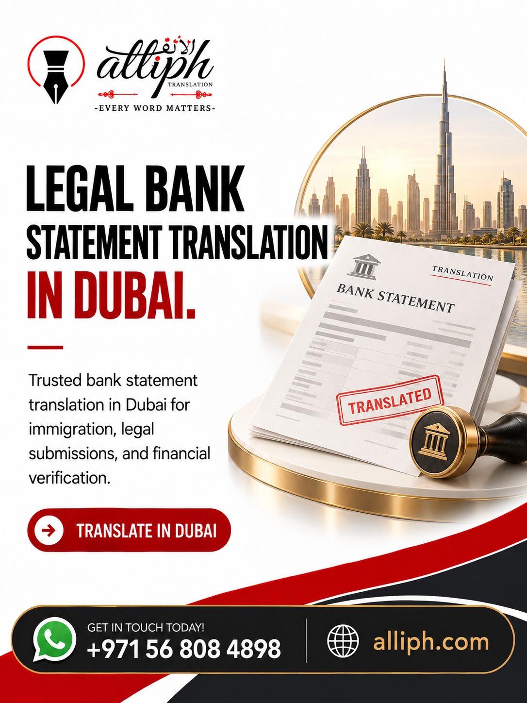 Invoice Translation in Dubai for businesses and financial documents